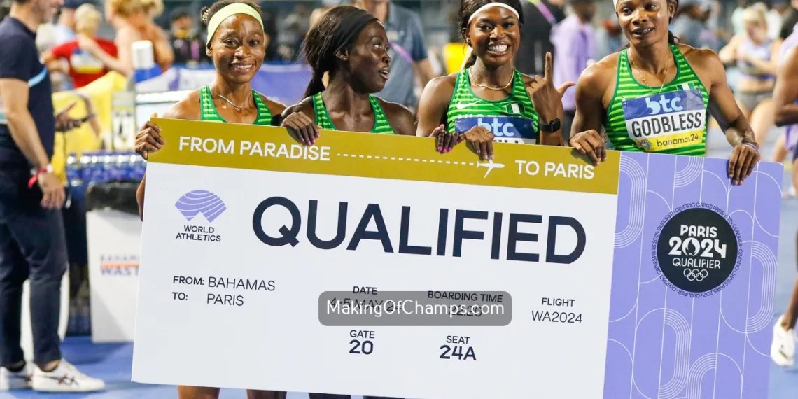 Nigeria's relay teams don seal automatic qualifications for di Olympics for Paris
