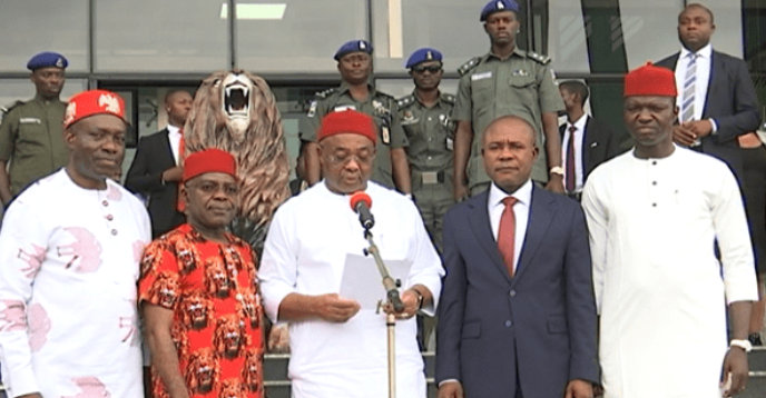 The South East Governors’ Forum don condemn the attack wey happen Thursday morning wey leave two Soldiers dead for checkpoint for Aba, Abia state.