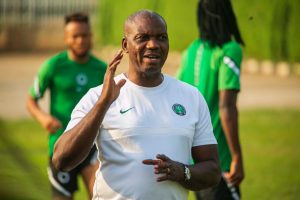 Super Eagles team don complete training ahead of AFCON Qualifiers 