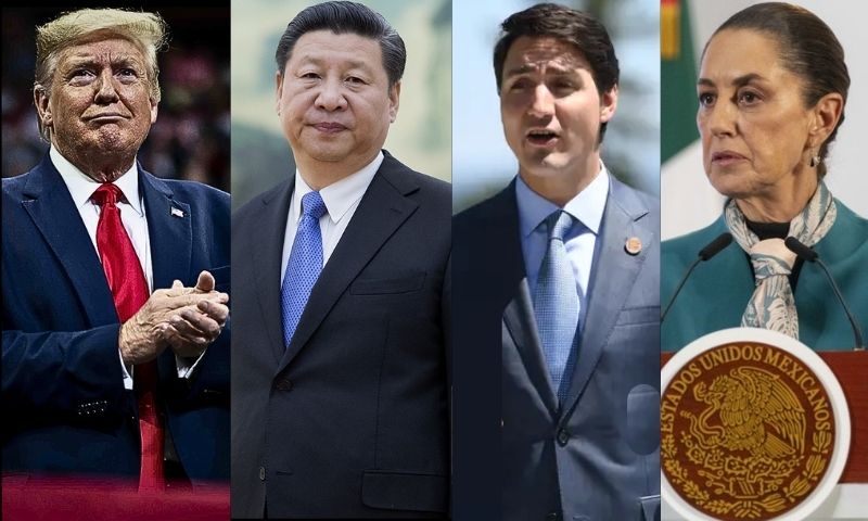 Canada, China and Mexico in retaliatory Trade War with US