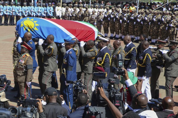 Namibia’s Founding Father, Najomo, don receive State burial after 21 days of mourning.